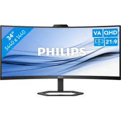 Philips 34E1C5600HE 34" VA UltraWide Monitor - 3440x1440, HDMI, DisplayPort, USB-C, 100Hz - Exceptional Clarity & Immersive Expe